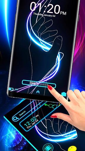 Neon Launcher Theme - Image screenshot of android app