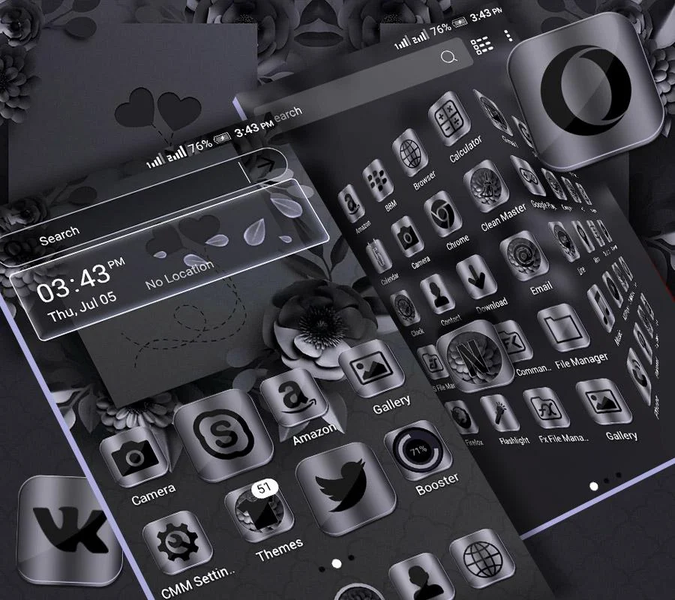 Night Mode Launcher Theme - عکس برنامه موبایلی اندروید