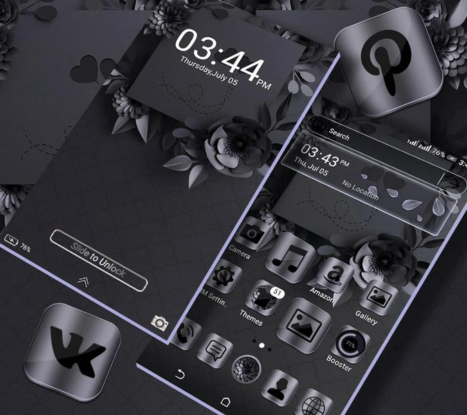 Night Mode Launcher Theme - عکس برنامه موبایلی اندروید