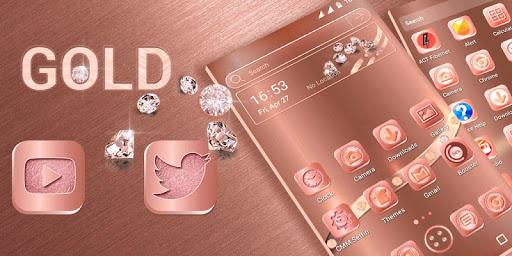 Rose Gold Launcher Theme - Image screenshot of android app