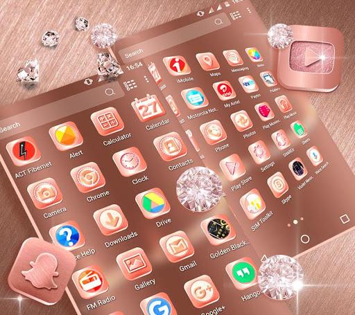 Rose Gold Launcher Theme - عکس برنامه موبایلی اندروید