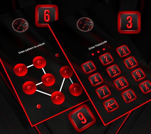 Red Black Launcher Theme - Image screenshot of android app