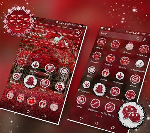 Red Leaves Launcher Theme - عکس برنامه موبایلی اندروید