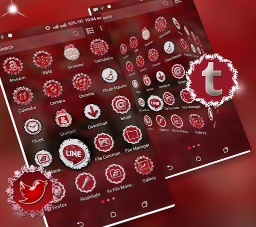 Red Leaves Launcher Theme - عکس برنامه موبایلی اندروید