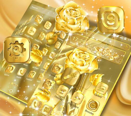 Golden Rose Launcher Theme - عکس برنامه موبایلی اندروید