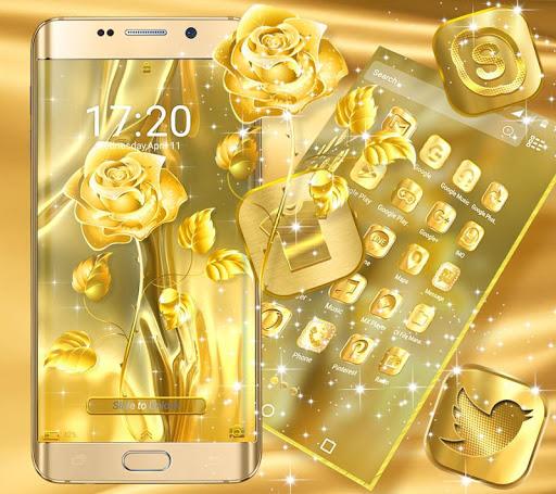 Golden Rose Launcher Theme - عکس برنامه موبایلی اندروید