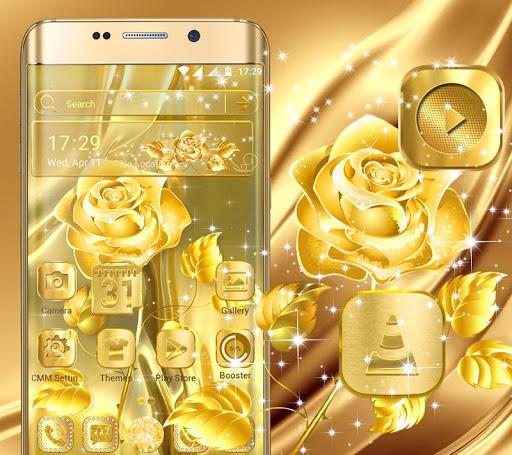 Golden Rose Launcher Theme - Image screenshot of android app