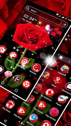 Rose Launcher Theme - Image screenshot of android app