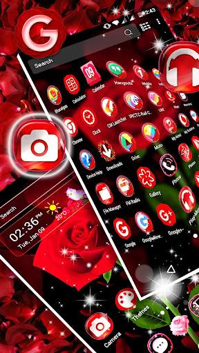 Rose Launcher Theme - Image screenshot of android app
