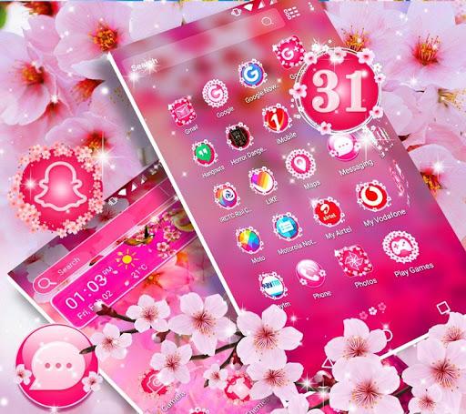 Sakura Launcher Theme - عکس برنامه موبایلی اندروید