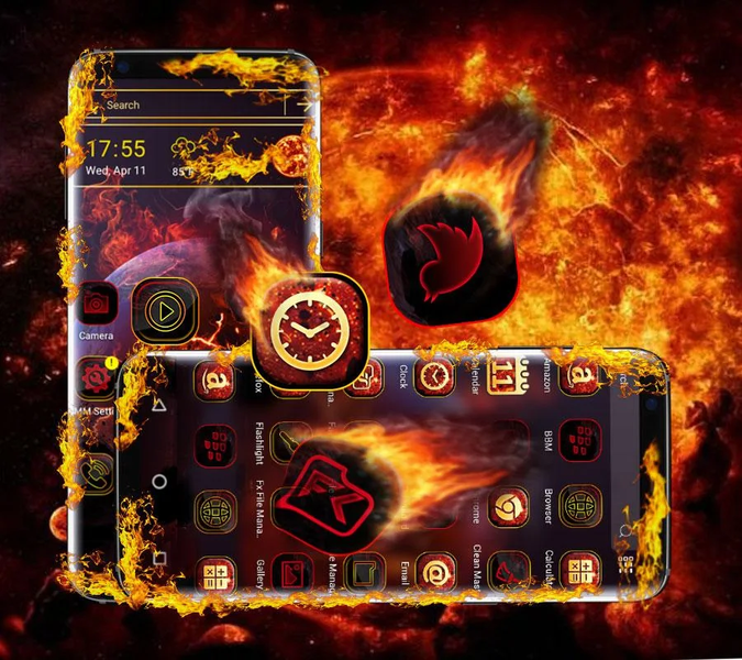 Scorched Universe Theme - Image screenshot of android app