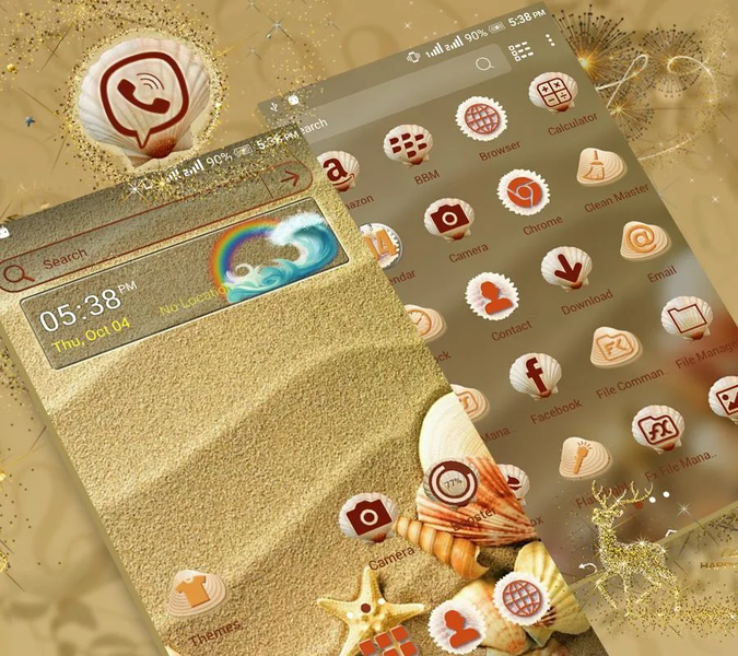 Seashell Launcher Theme - عکس برنامه موبایلی اندروید