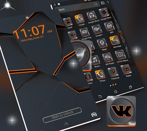 Simple Black Launcher Theme - عکس برنامه موبایلی اندروید