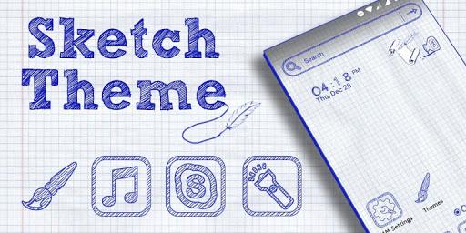 Sketch Launcher Theme - Image screenshot of android app