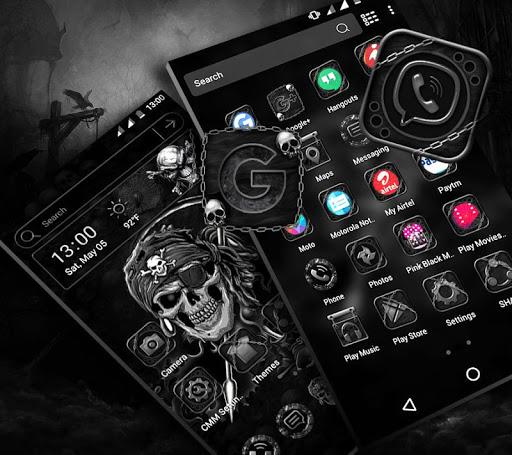 Skull Devil Launcher Theme - Image screenshot of android app