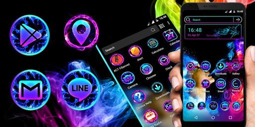 Smoke Colors Launcher Theme - عکس برنامه موبایلی اندروید
