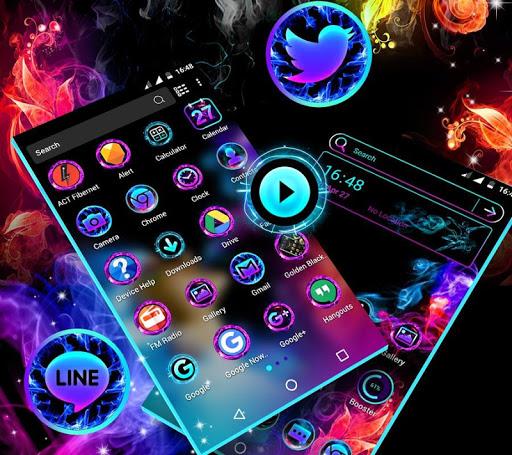Smoke Colors Launcher Theme - عکس برنامه موبایلی اندروید