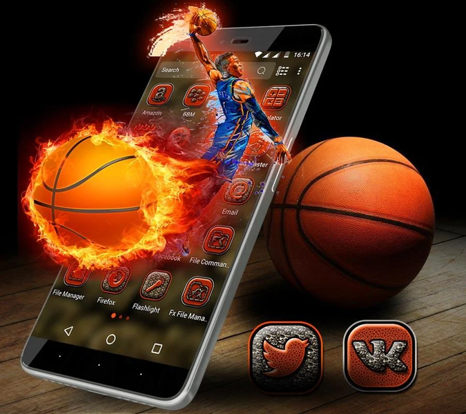 Street Ball Launcher Theme - Image screenshot of android app