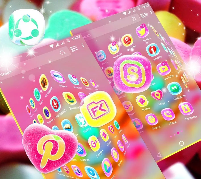 Candy Launcher Theme - عکس برنامه موبایلی اندروید