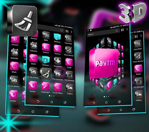 3D Icon Launcher Theme - Image screenshot of android app