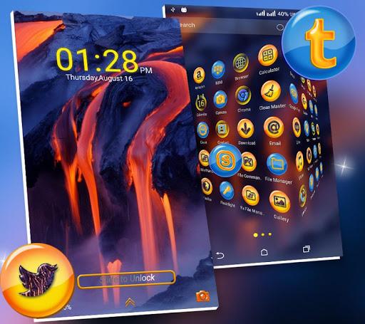 Volcano Hill Launcher Theme - عکس برنامه موبایلی اندروید