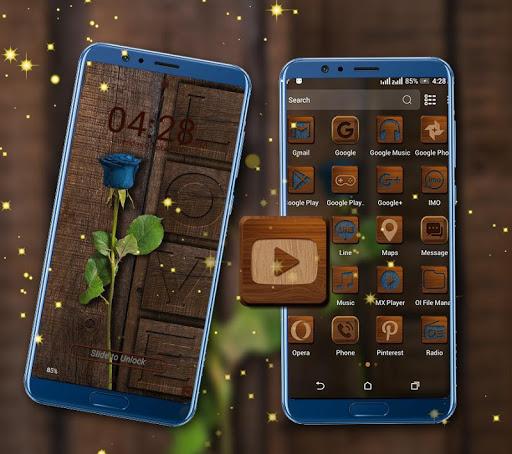 Wooden Launcher Theme - عکس برنامه موبایلی اندروید