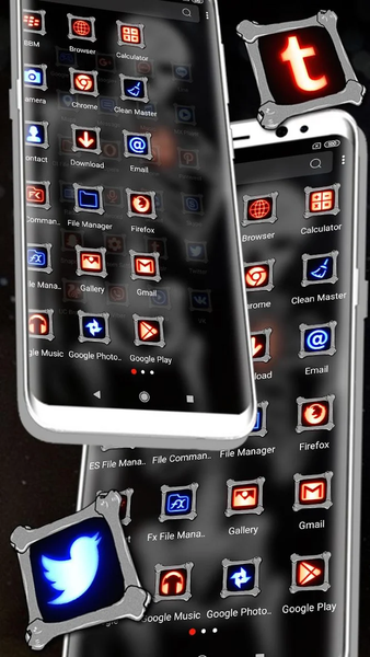 Broken Heart Skeleton Launcher - Image screenshot of android app