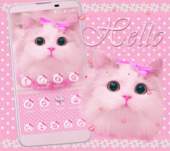 Cute Kitty theme Pink Bow Kitty for Android - Download | Cafe Bazaar Cute Kitty theme Pink Bow Kitty for Android - Download | Cafe Bazaar