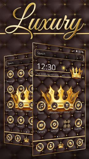 Luxury Gold King Theme - Image screenshot of android app