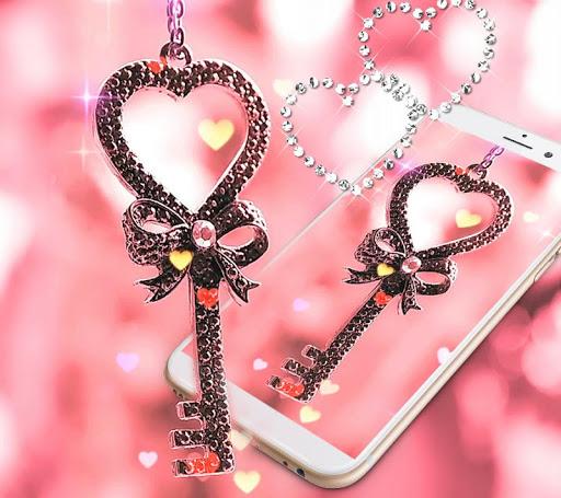 Valentine Love Lock Live Wallpaper - Image screenshot of android app