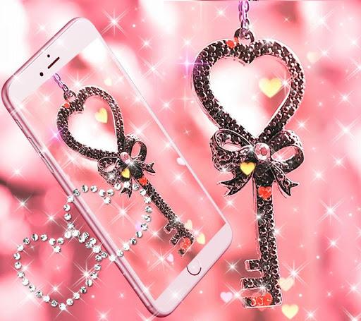 Valentine Love Lock Live Wallpaper - Image screenshot of android app