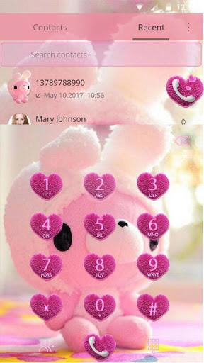 Cute Bear Theme Pink Bow Bear - عکس برنامه موبایلی اندروید