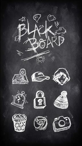 Blackboard Graffiti Theme - Image screenshot of android app