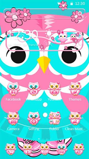 Lovely Owl Theme - Image screenshot of android app