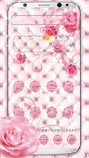Diamond Rose Pink Theme - عکس برنامه موبایلی اندروید