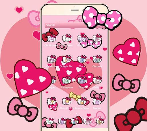 Boetie theme, Pink Princess dream and lovely kitty - عکس برنامه موبایلی اندروید