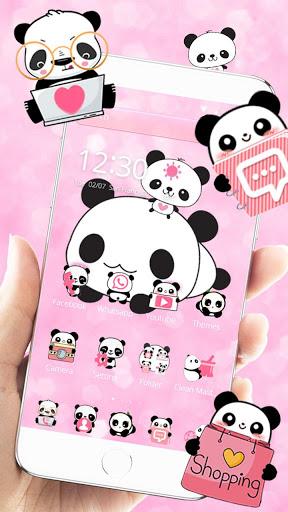 Cute Panda Love Theme Panda Icon Pack - Image screenshot of android app