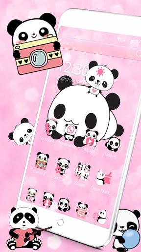 Cute Panda Love Theme Panda Icon Pack - Image screenshot of android app