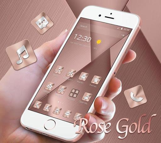 Pink Rose Gold Theme - عکس برنامه موبایلی اندروید