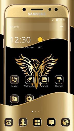Gold Luxury Eagle Theme - عکس برنامه موبایلی اندروید