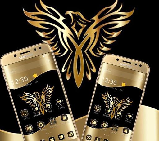 Gold Luxury Eagle Theme - عکس برنامه موبایلی اندروید