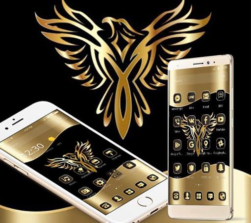 Gold Luxury Eagle Theme - عکس برنامه موبایلی اندروید
