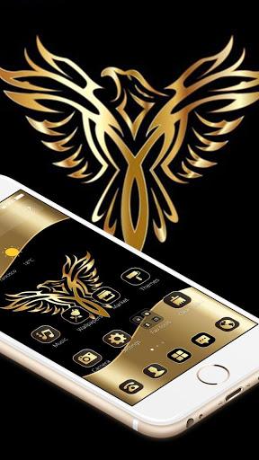 Gold Luxury Eagle Theme - عکس برنامه موبایلی اندروید
