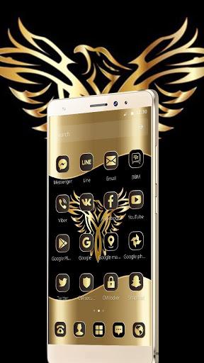 Gold Luxury Eagle Theme - عکس برنامه موبایلی اندروید