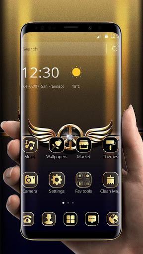 Gold Wing Sign Diamond Theme - Image screenshot of android app