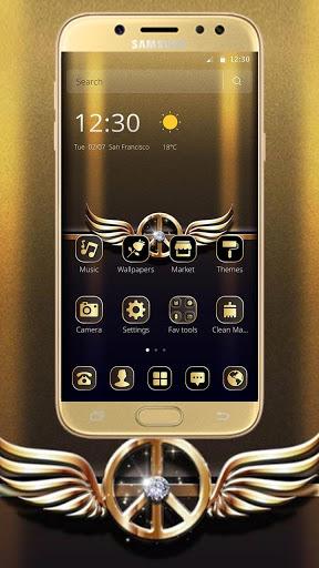 Gold Wing Sign Diamond Theme - Image screenshot of android app