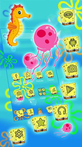 Yellow Cartoon Theme - Image screenshot of android app