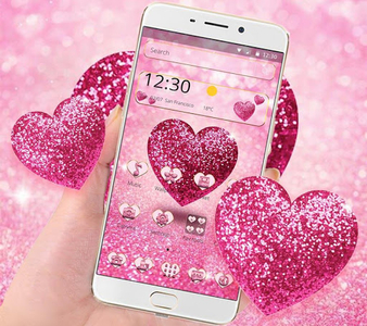 HD pink glitter wallpapers::Appstore for Android