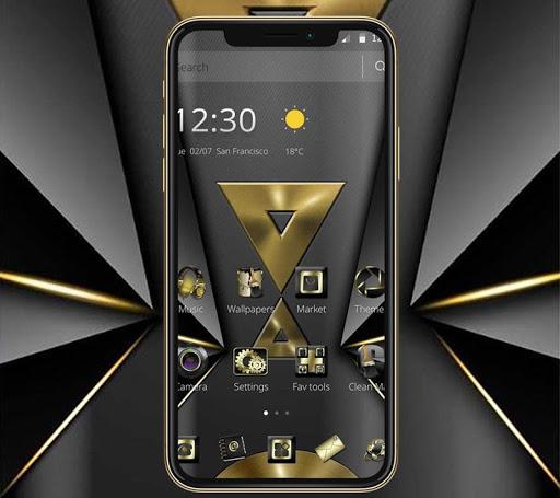 Gold Trigon Black Business Theme - عکس برنامه موبایلی اندروید