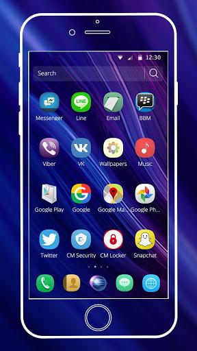 Blue Theme For Huawei P30 - Image screenshot of android app